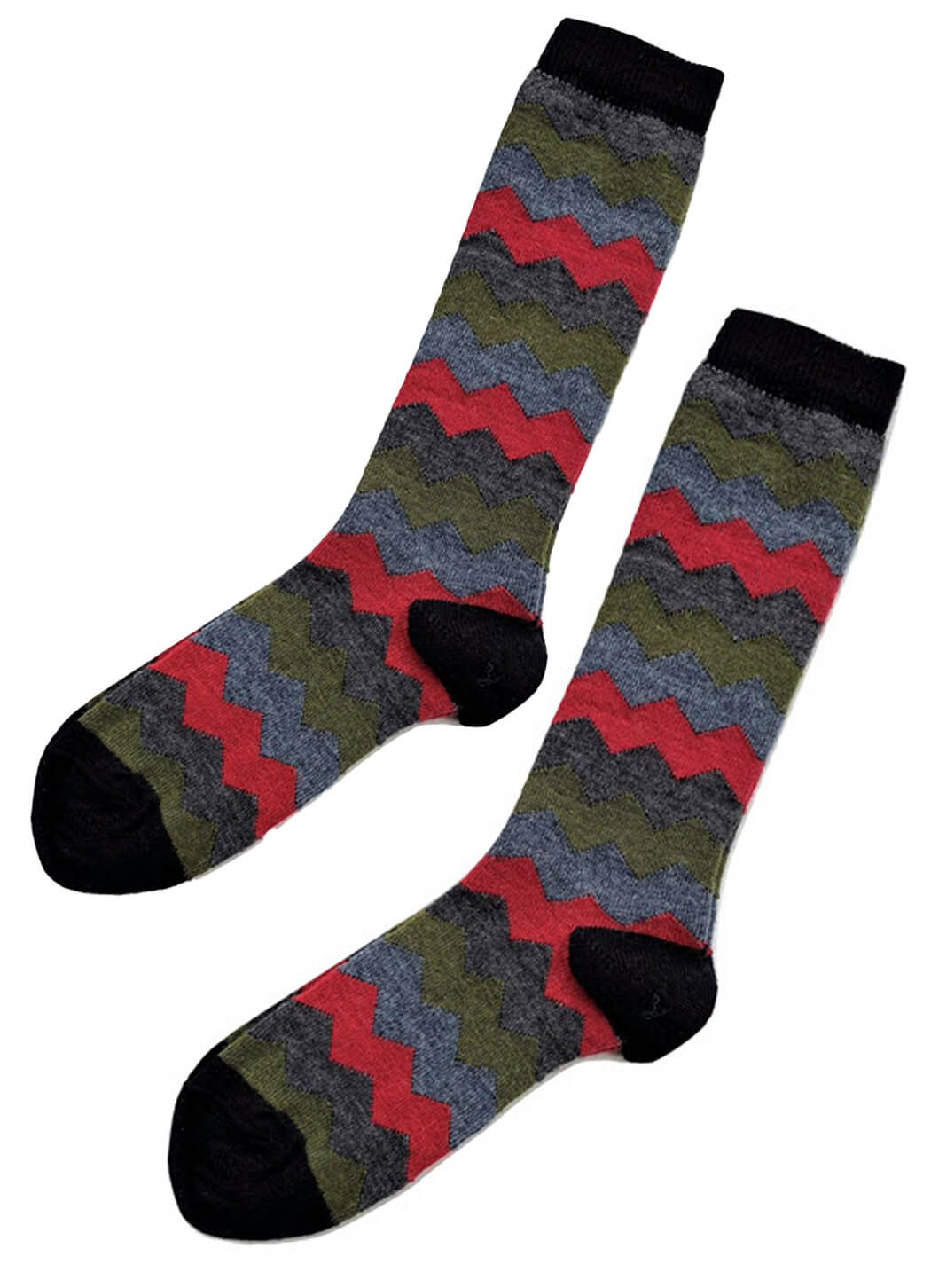 Tey Art Mountain Stripe Alpaca Socks