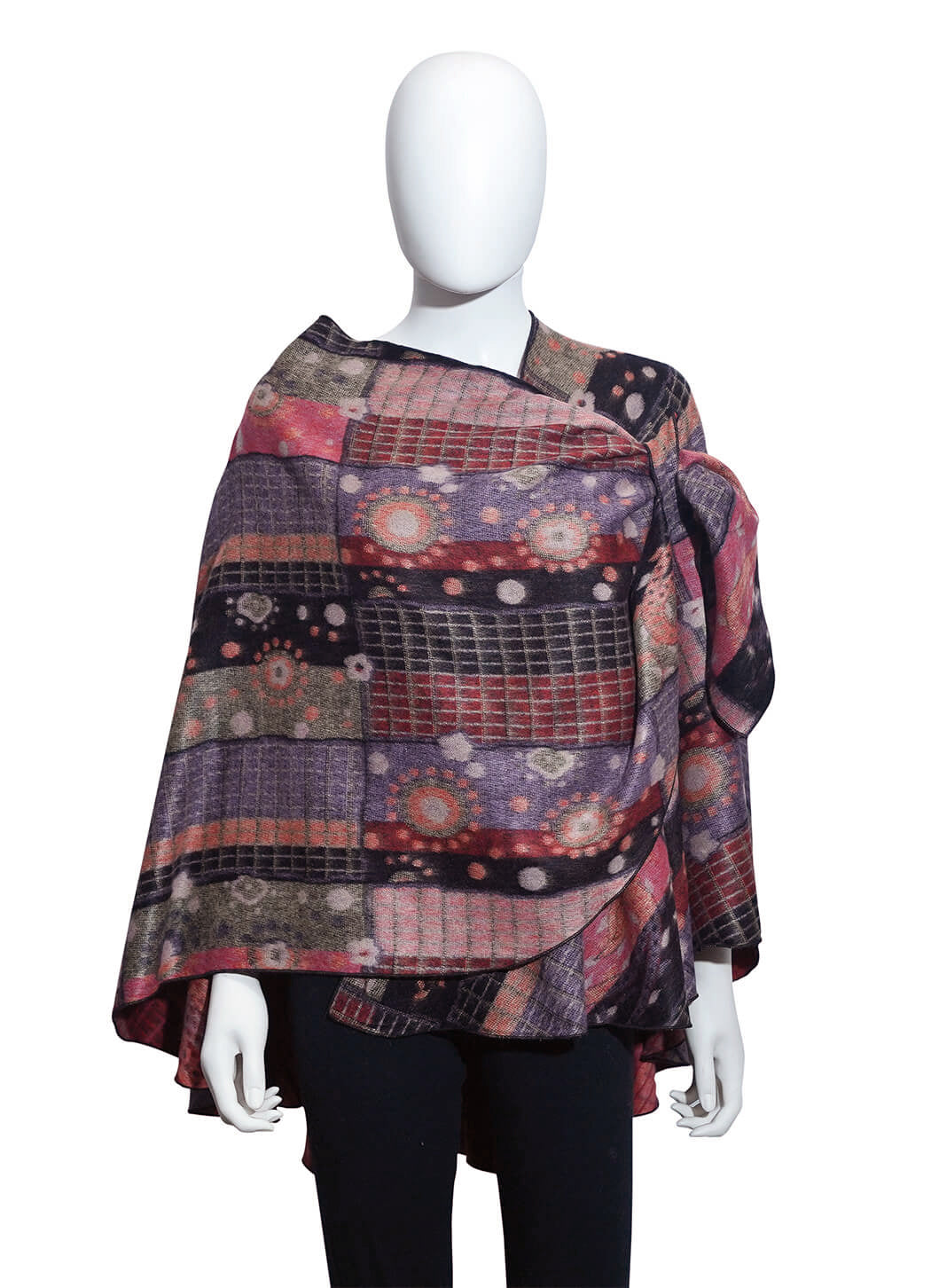 Rapti Fashion Reversible Cashmere Buckle Shawl