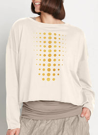 Planet Metallic Dot Dot Dot Mini Boxy T