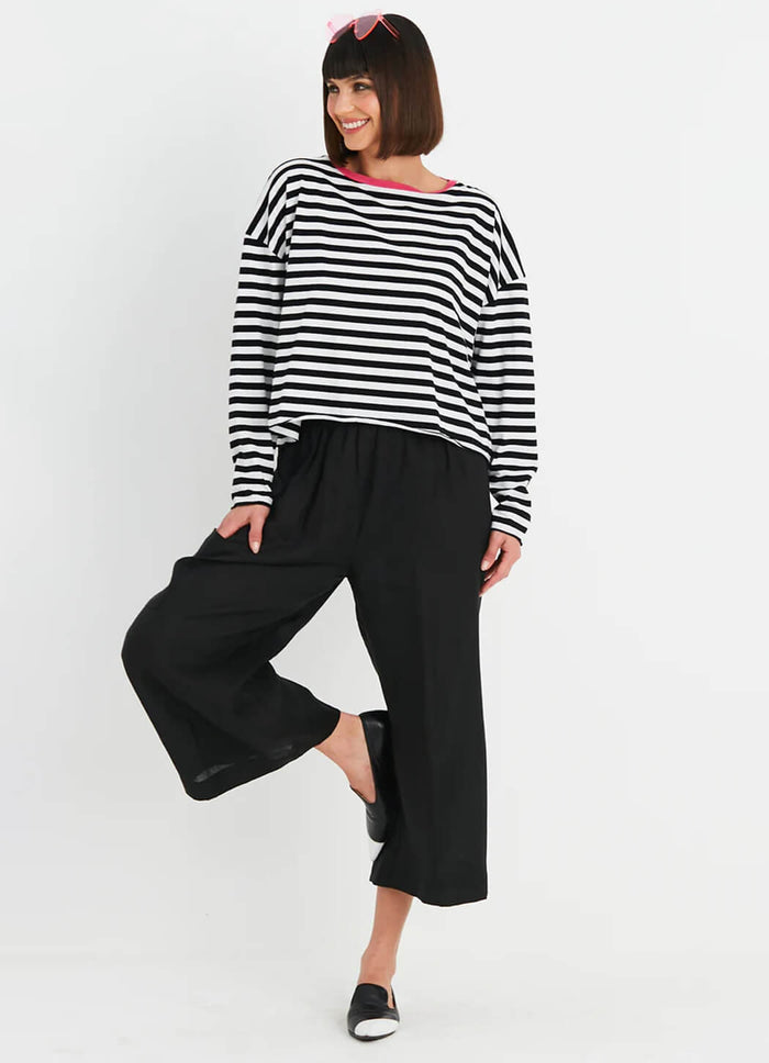 Planet Striped Mini Boxy Tee