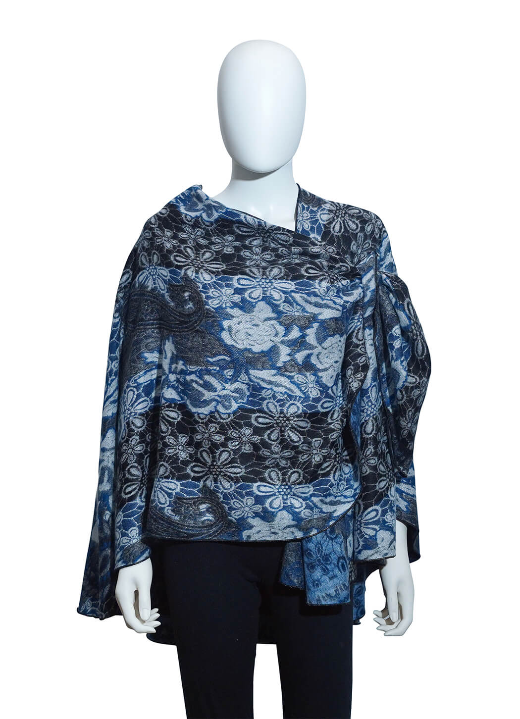 Rapti Fashion Reversible Cashmere Buckle Shawl