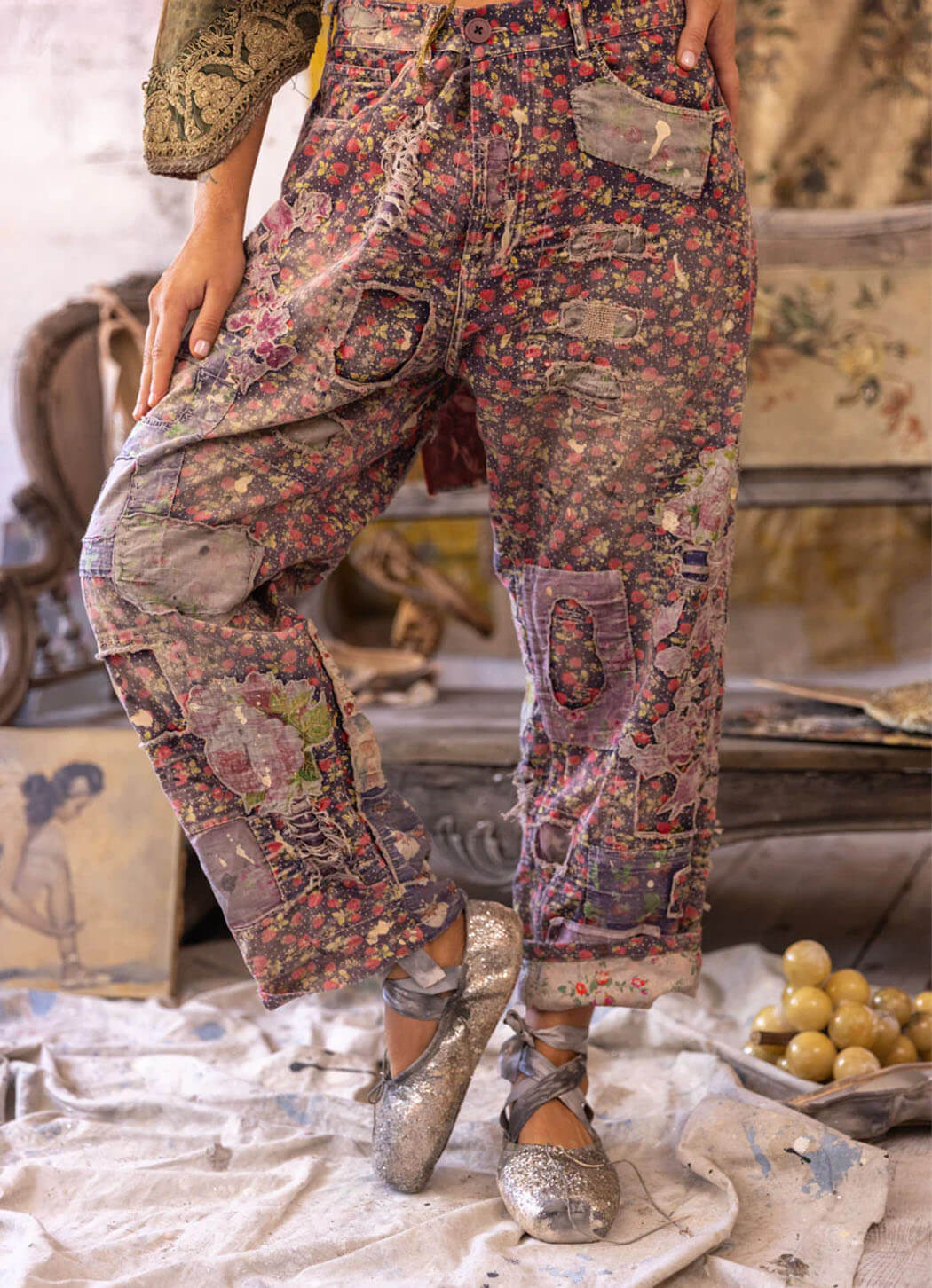 Magnolia Pearl Applique Miner Pants