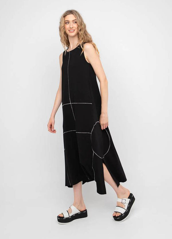 OZAI Geometric Midi Dress