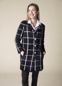 Habitat Windowpane Jacquard Car Coat