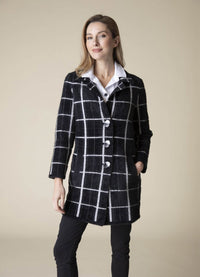 Habitat Windowpane Jacquard Car Coat