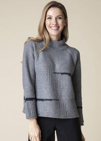 Habitat Harvest Tweed Mixed Cable Stitch Pullover