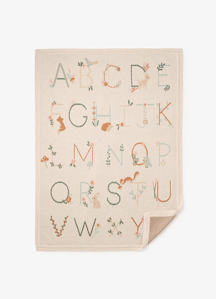 Elegant Baby Rainy Day Alphabet Blanket