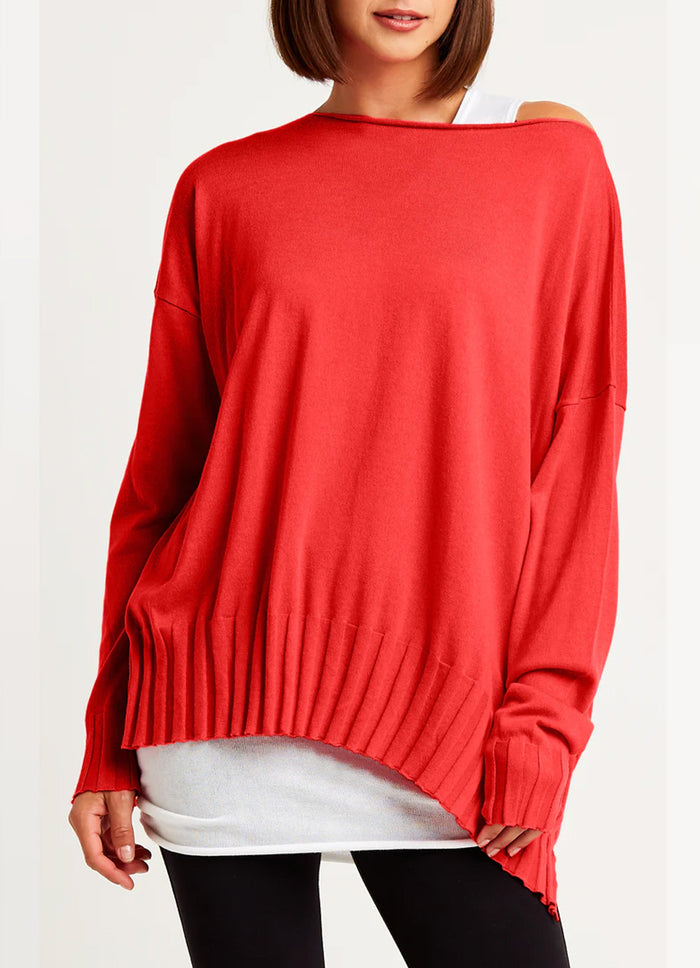 Planet Boatneck Rib Sweater