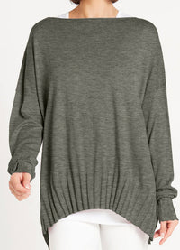 Planet Boatneck Rib Sweater