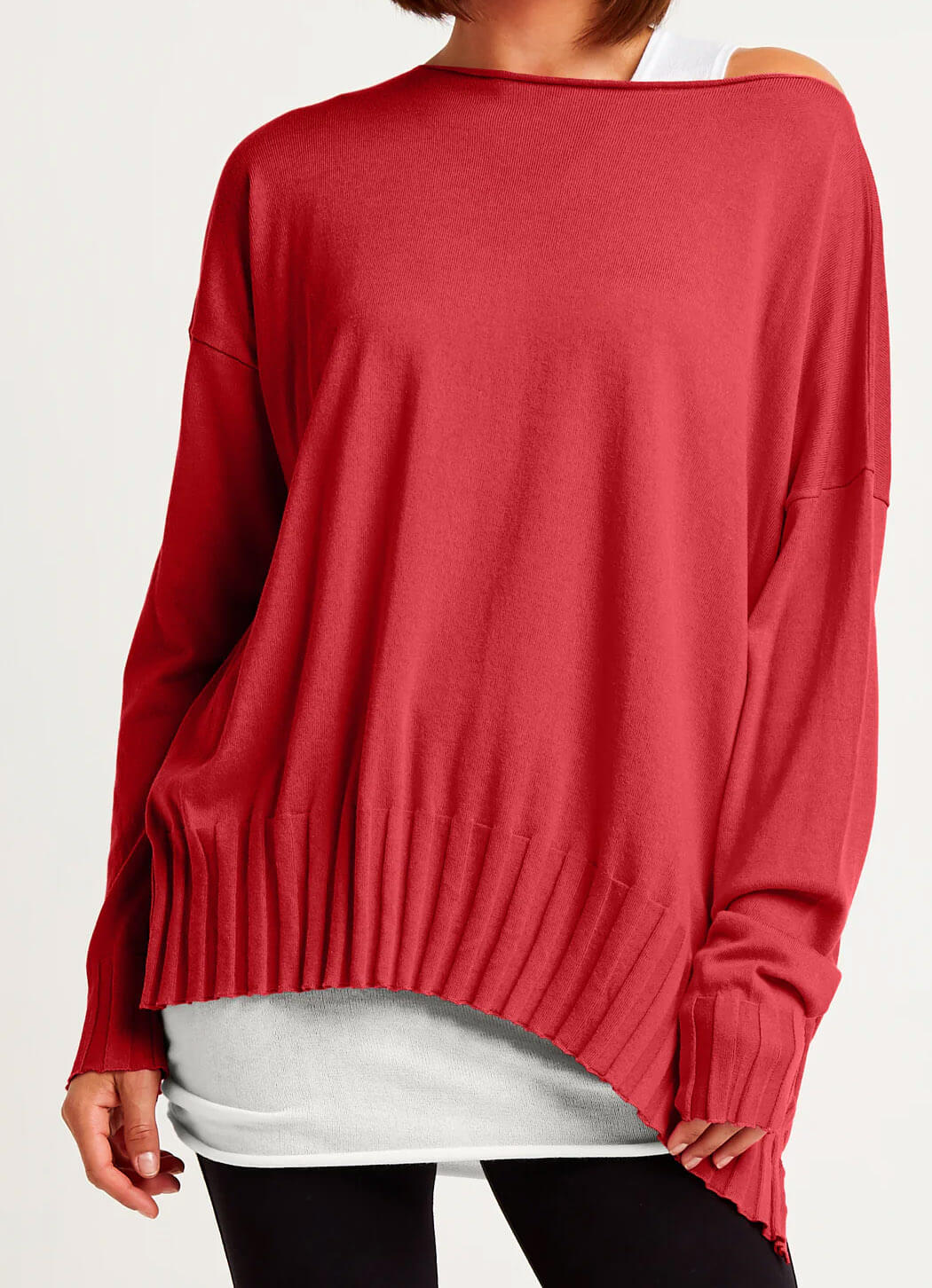 Planet Boatneck Rib Sweater