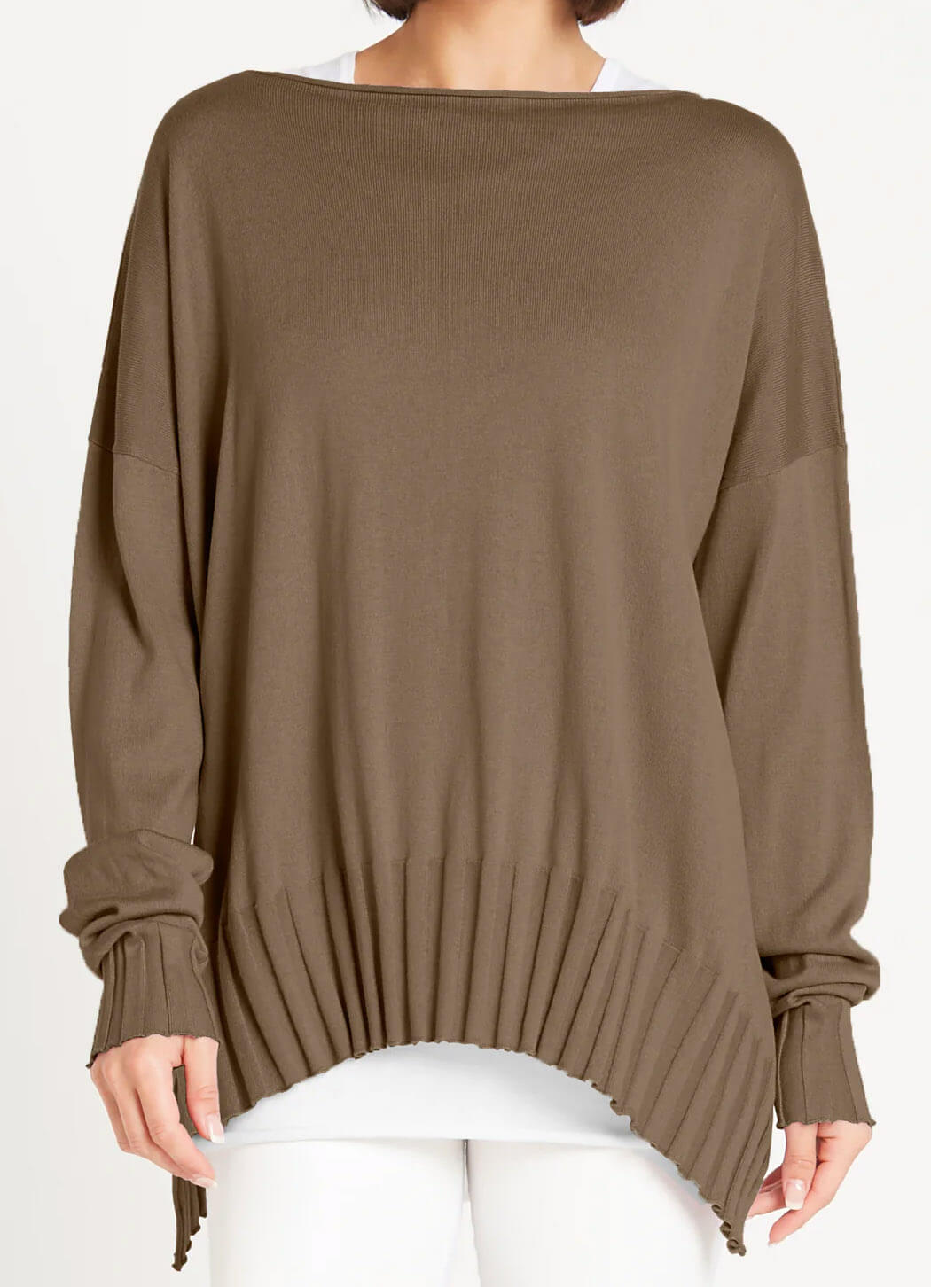 Planet Boatneck Rib Sweater