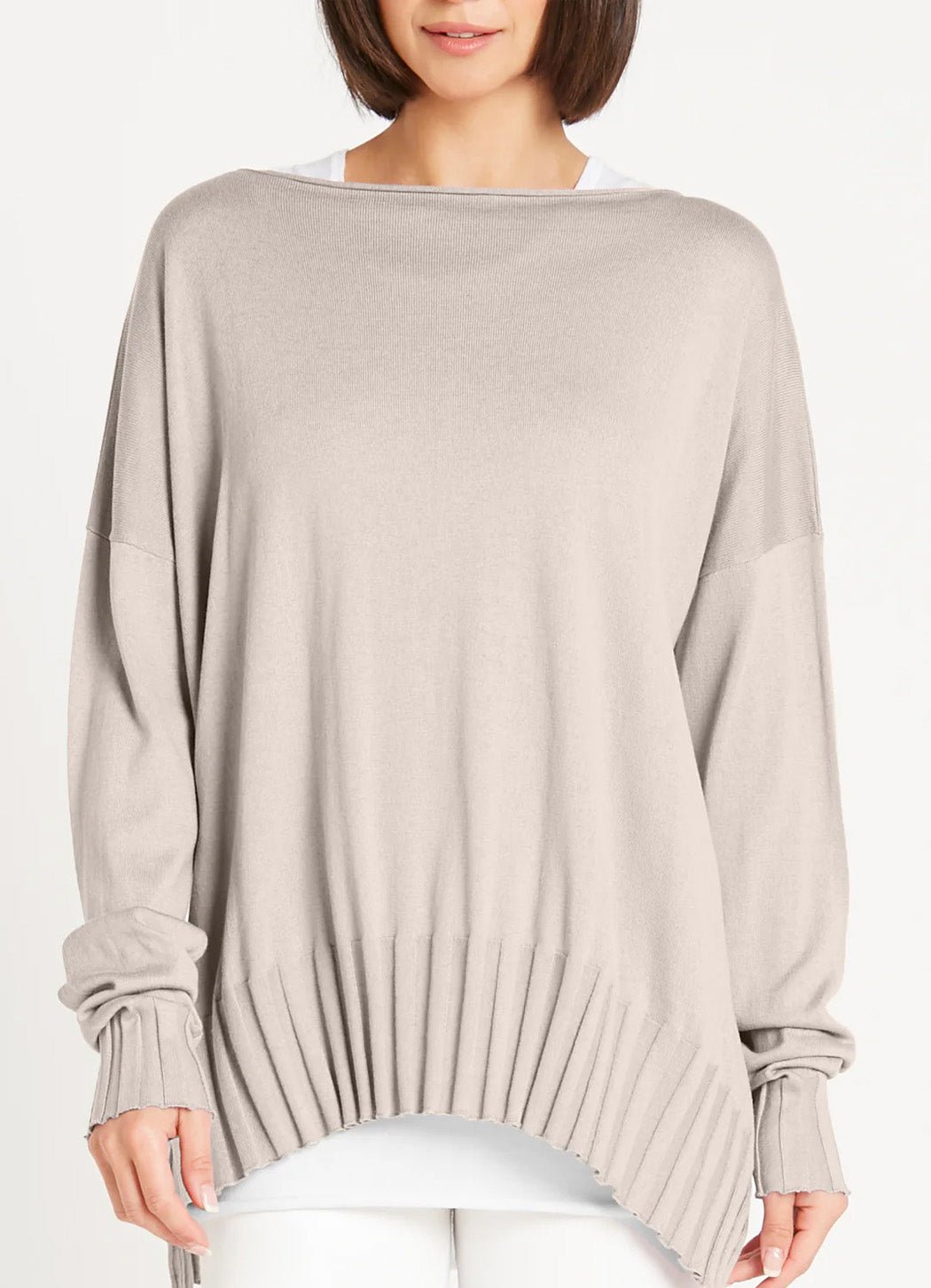 Planet Boatneck Rib Sweater