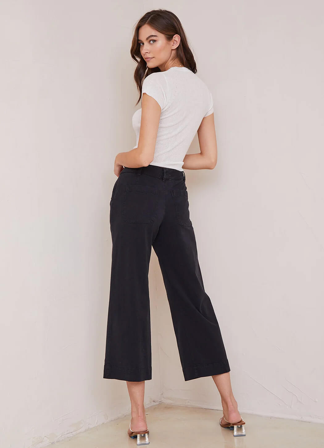 Bella Dahl Saige Wide Leg Crop Bottoms Details Direct