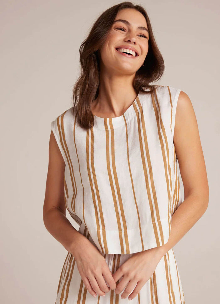 Bella Dahl Boxy Button Back Top