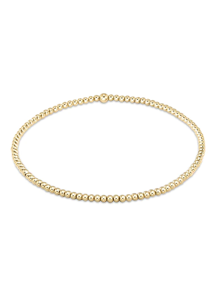 Enewton Classic Gold 2mm Bead Bracelet - Gold