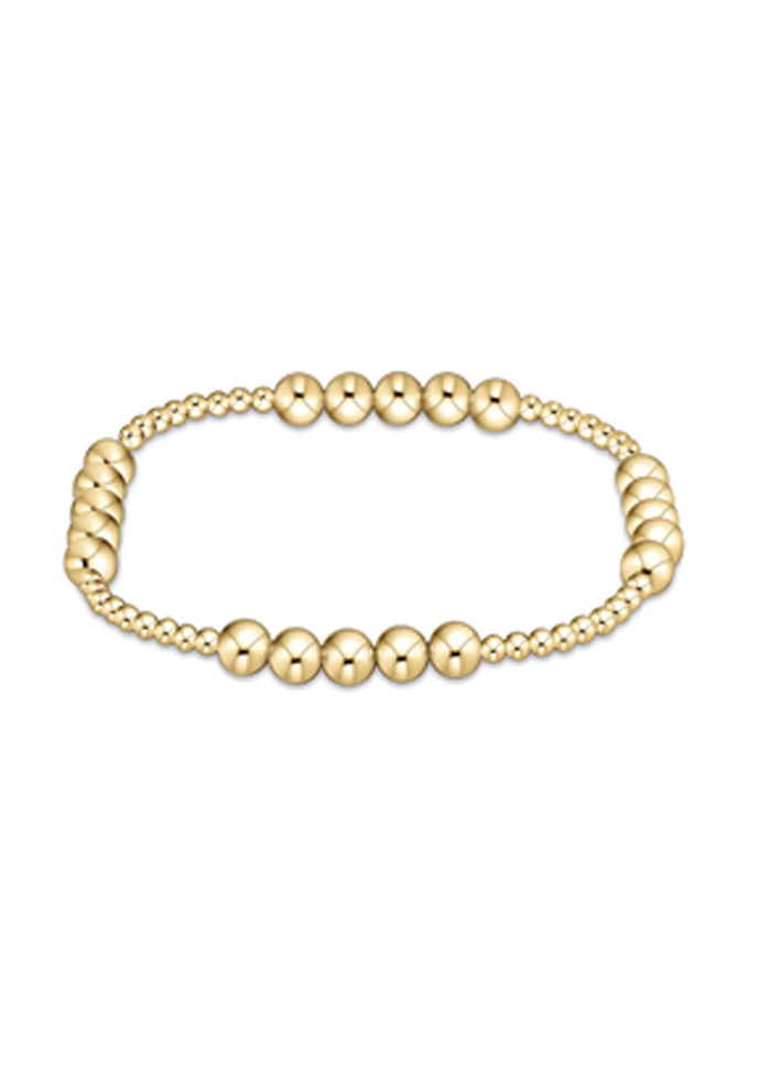 Enewton Classic Blissful Pattern 2.5mm Bead Bracelet - 5mm Gold