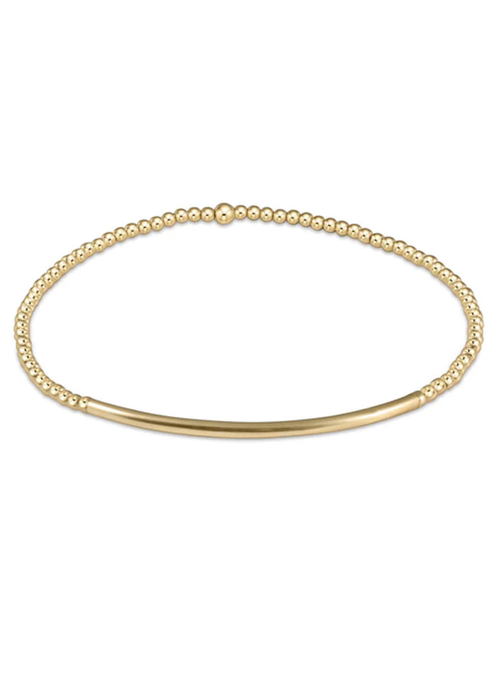 Enewton Classic Gold 2mm Bead Bracelet - Bliss Bar Gold