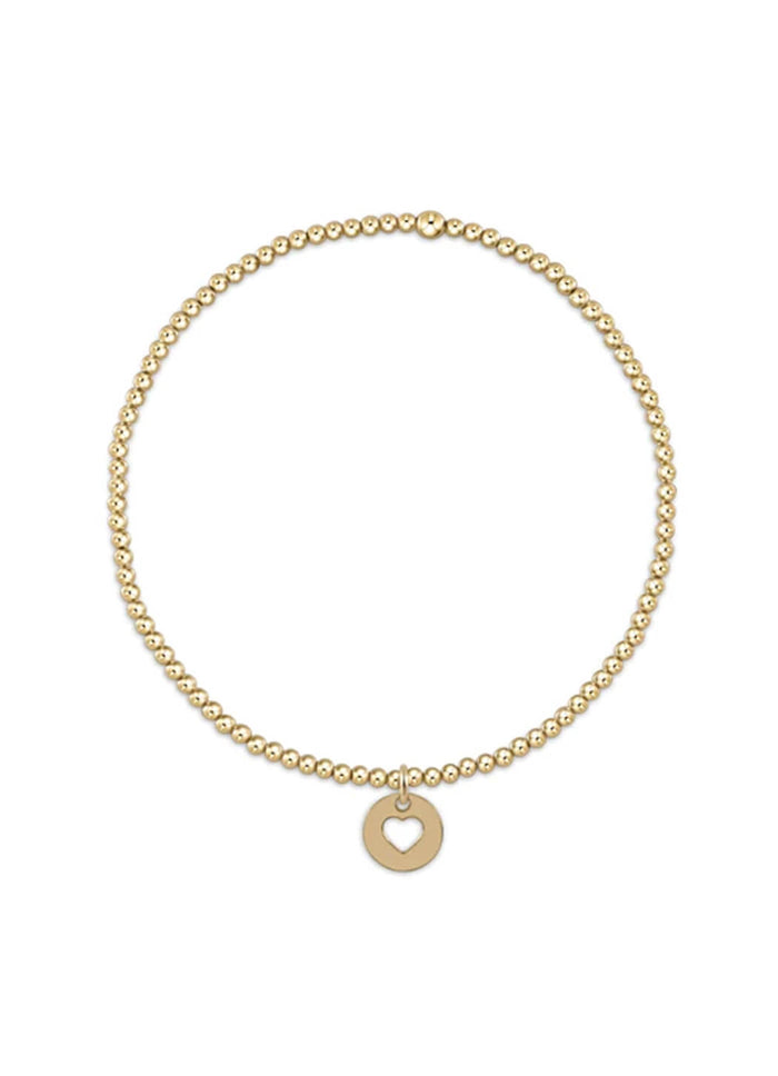 Enewton Classic Gold 2mm Bead Bracelet - Love Small Gold Disc