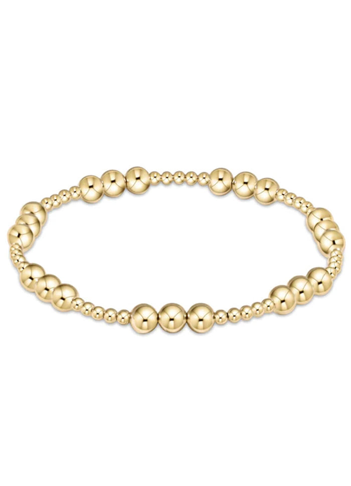 Enewton Classic Joy Pattern 5mm Bead Bracelet - Gold