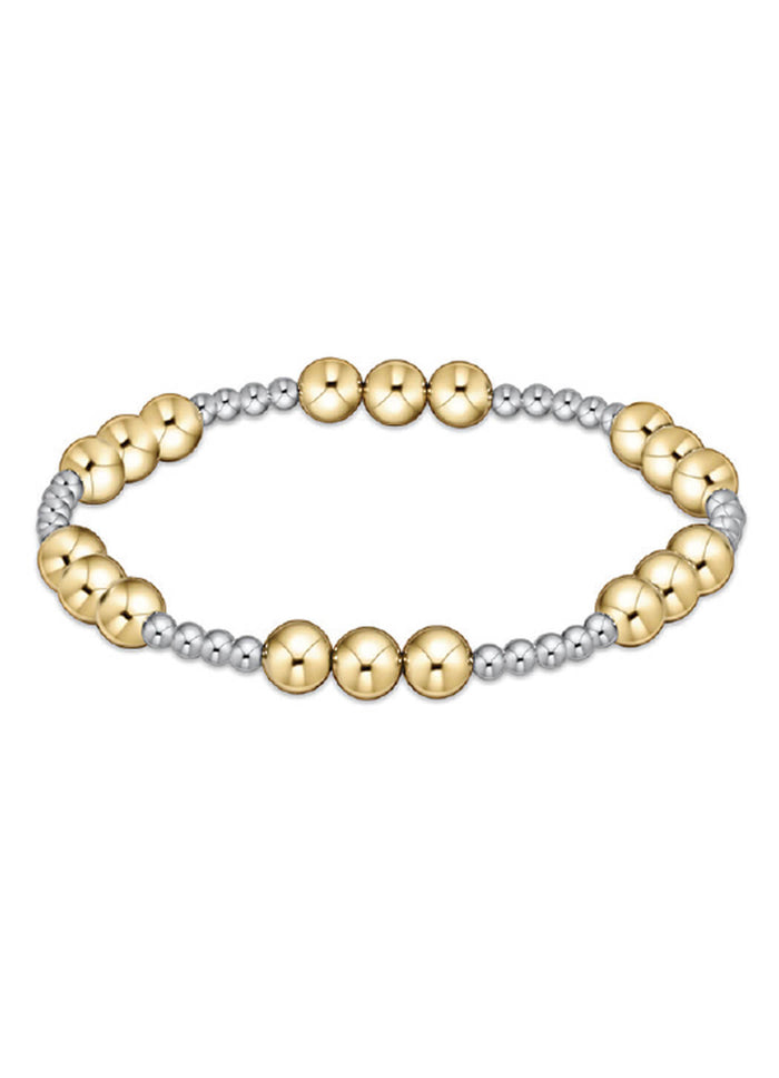 Enewton Classic Joy Pattern 6mm Bead Bracelet - Mixed Metals