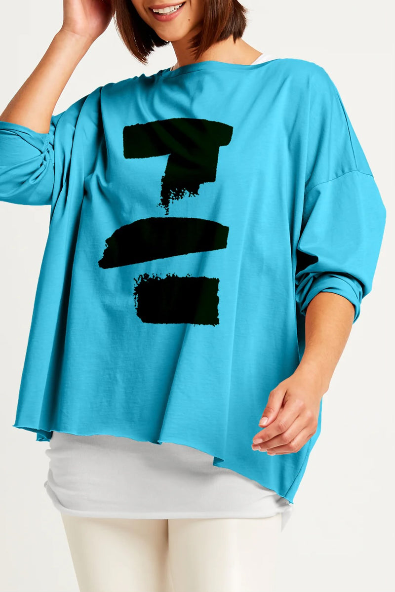 Planet Brush Stroke Boxy Tee