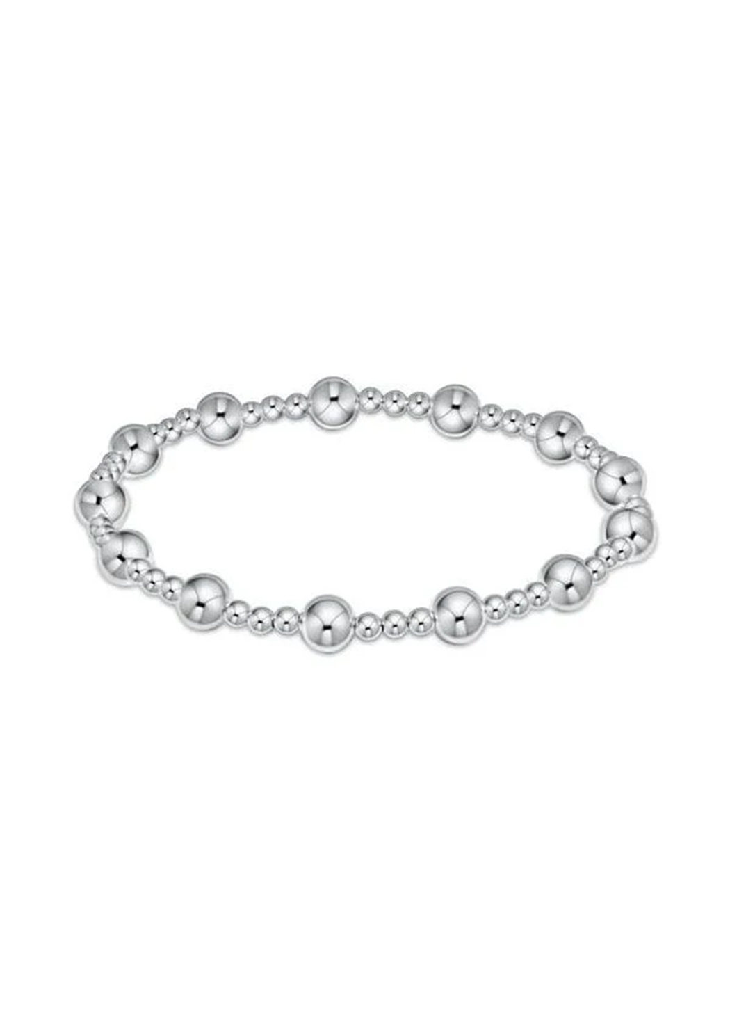 Enewton Extends - Classic Sincerity Pattern 6mm Bead Bracelet - Silver