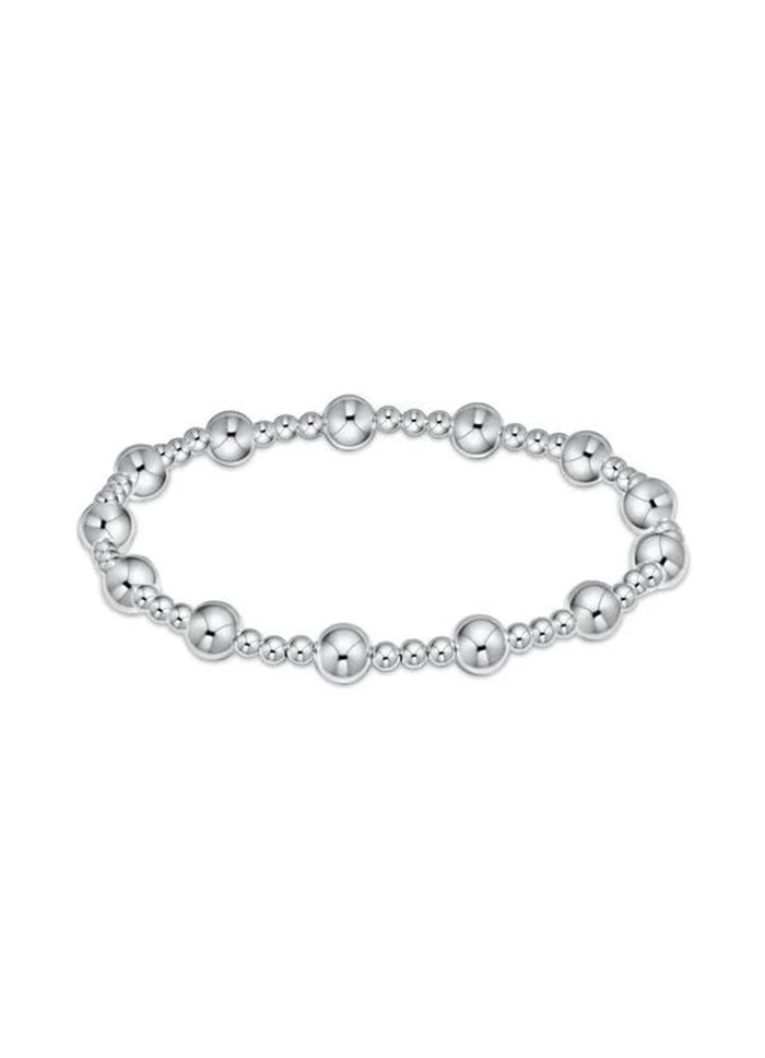 Enewton Extends - Classic Sincerity Pattern 6mm Bead Bracelet - Silver