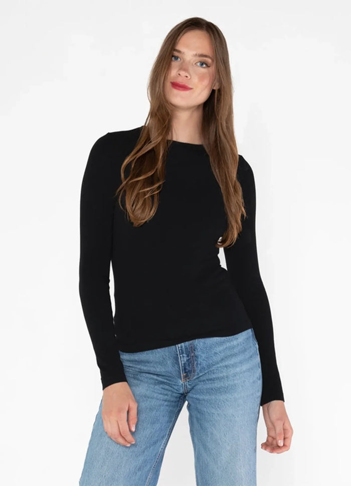 Cest Moi Bamboo Long Sleeve Crewneck