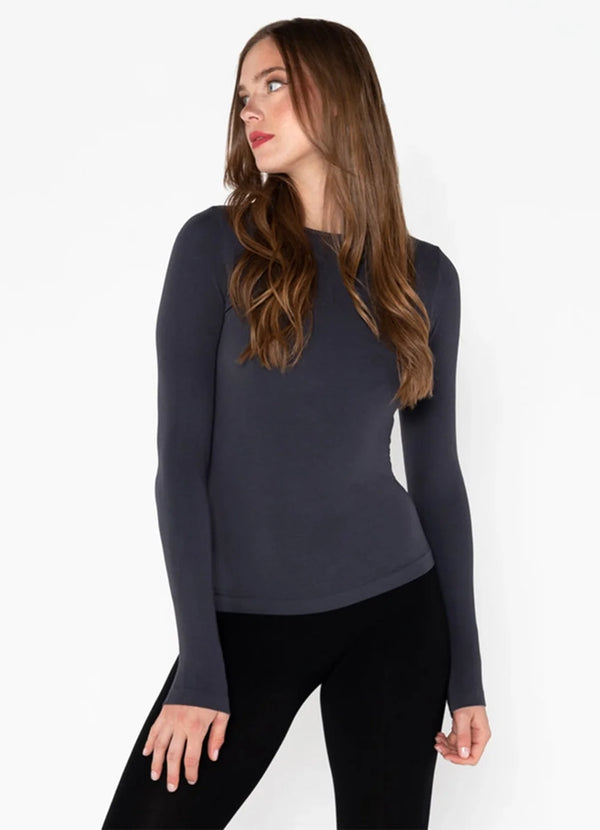 Cest Moi Bamboo Long Sleeve Crewneck