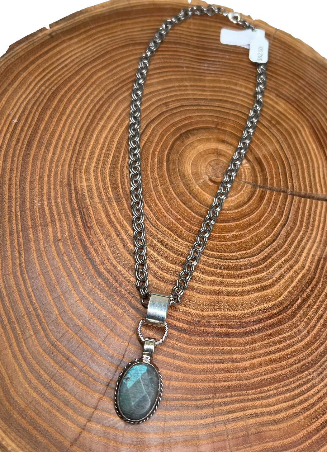 Belle Via Jewelry Small Labradorite Necklace