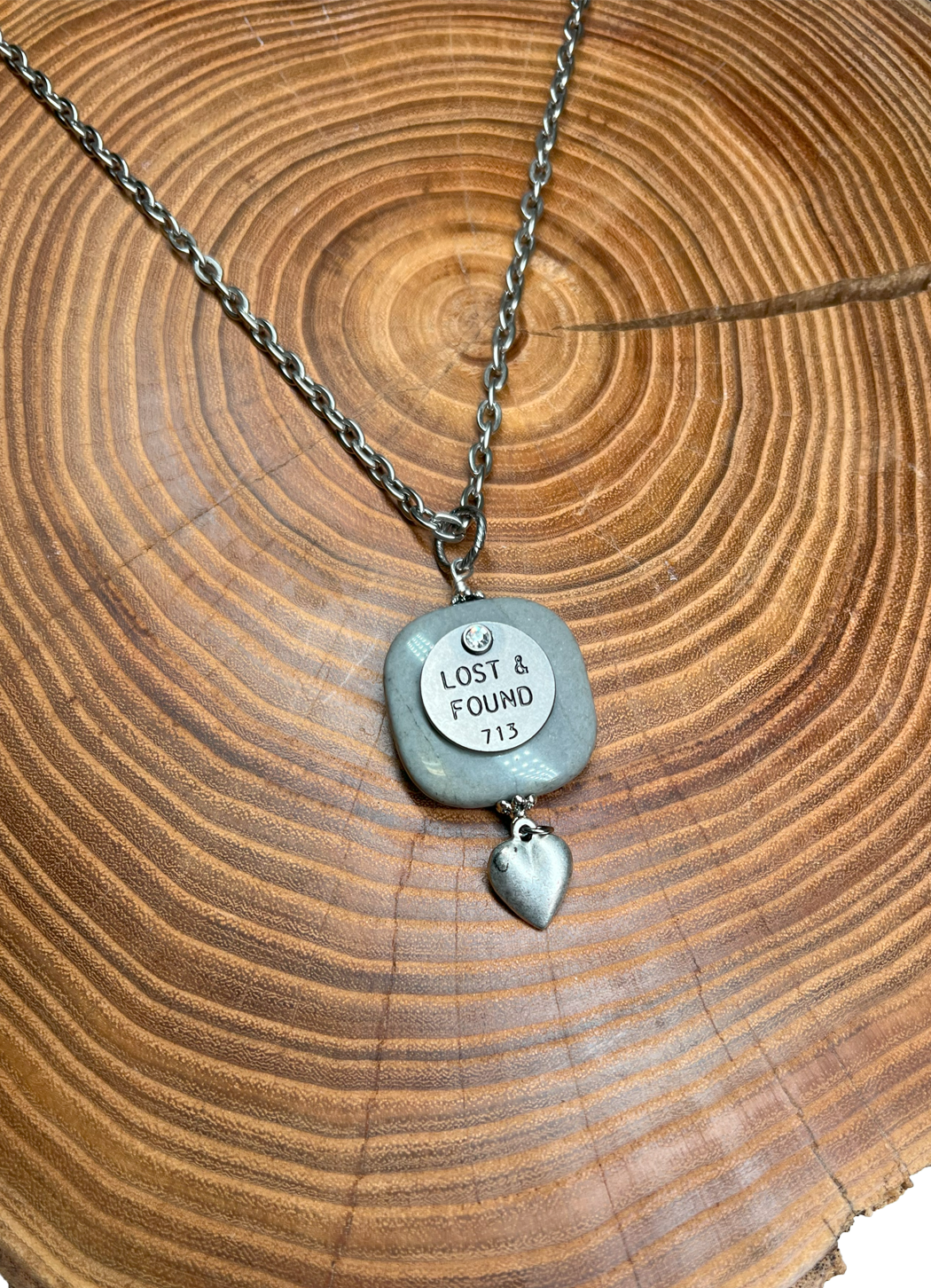 Belle Via Jewelry Inspirational Stone Necklace