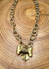 Belle Via Organic Bow Necklace