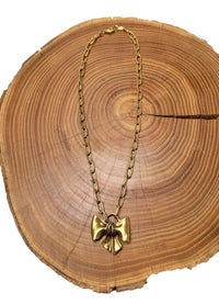 Belle Via Organic Bow Necklace