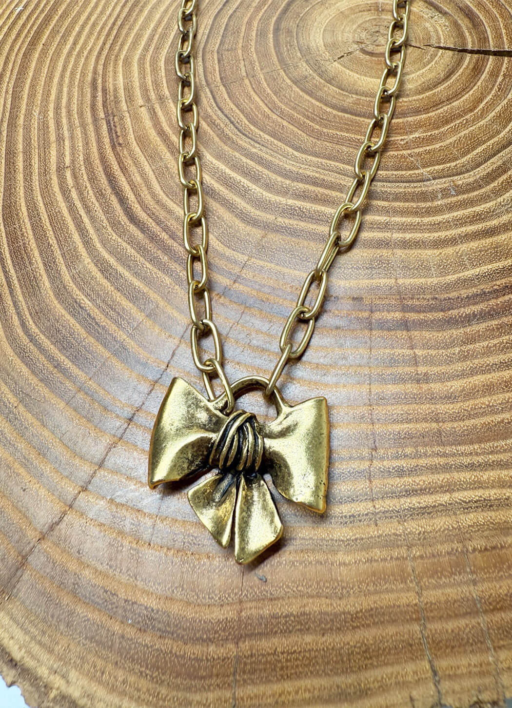 Belle Via Organic Bow Necklace