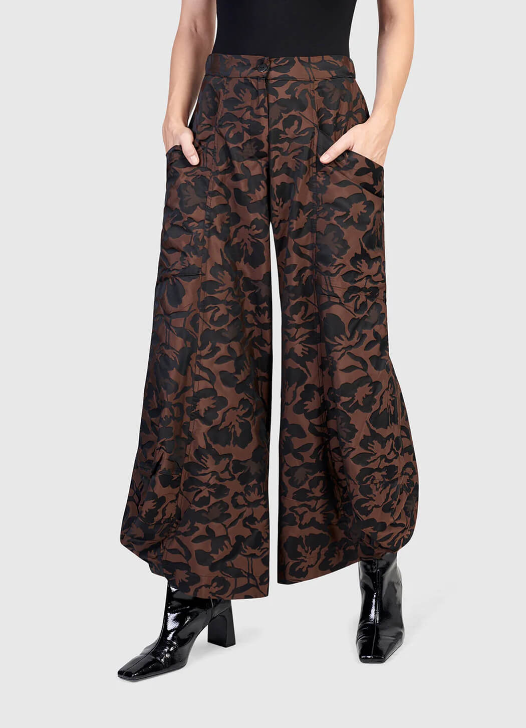 Alembika Floral Jacquard Punto Pant