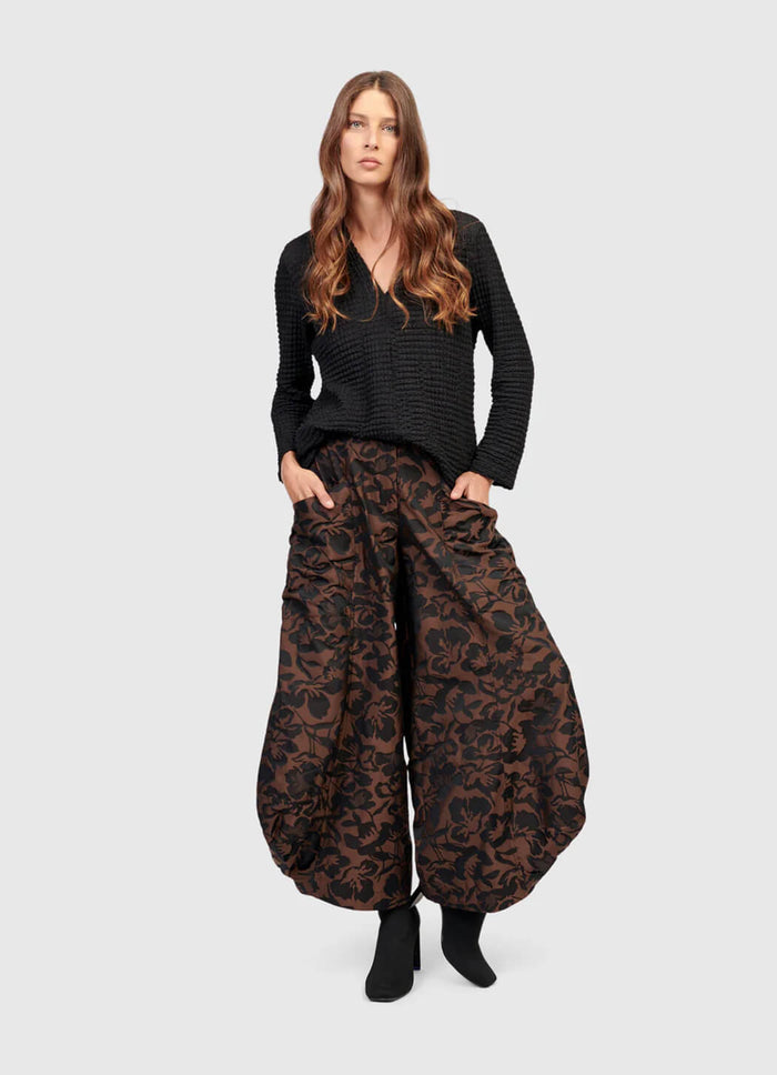 Alembika Floral Jacquard Punto Pant