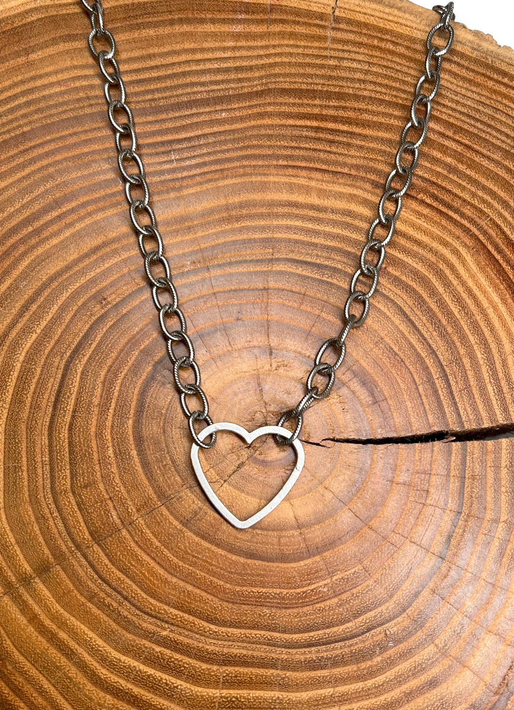 Belle Via Jewelry Small Open Heart Necklace