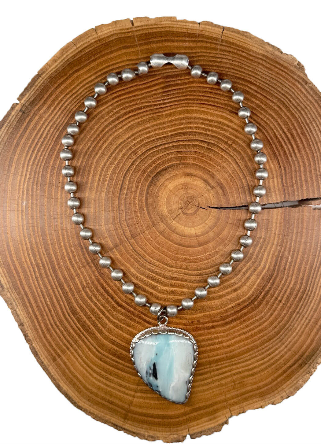 Belle Via Jewelry One Of A Kind Exclusive Larimar Stone Necklace