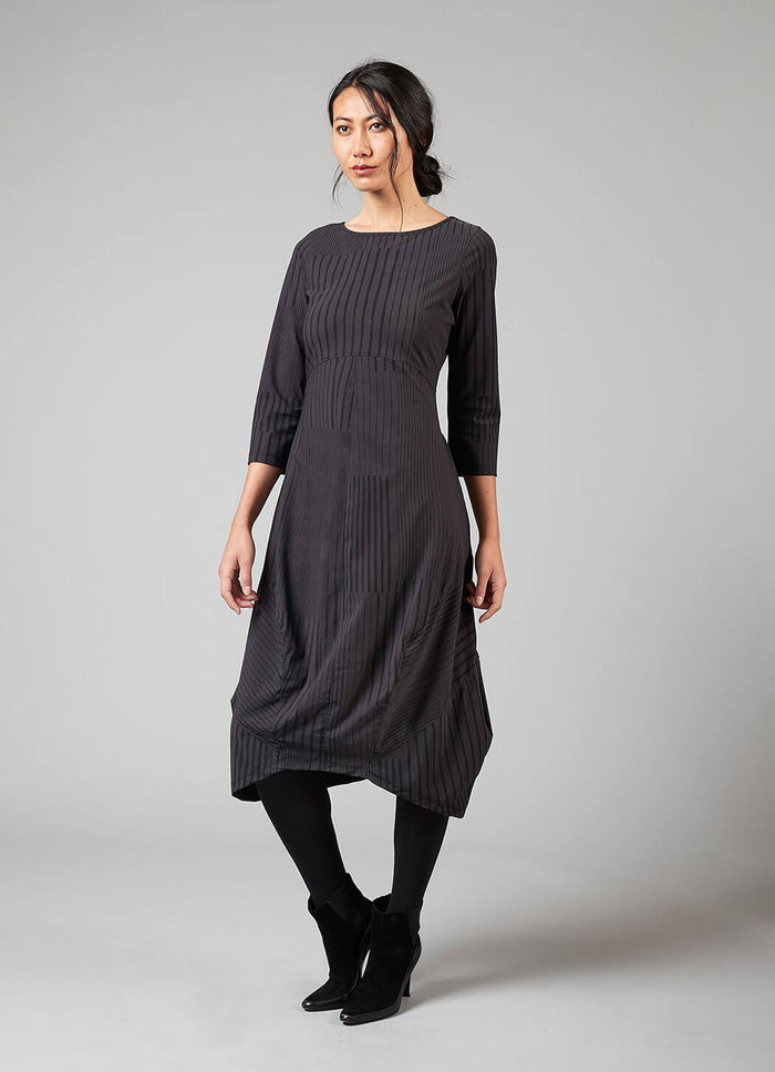 Porto Saskia Dress ESPRESSO STACCATO