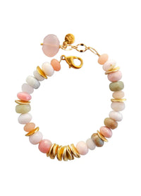 Catherine Page Juno Gemstone Bracelet in Pink Opal