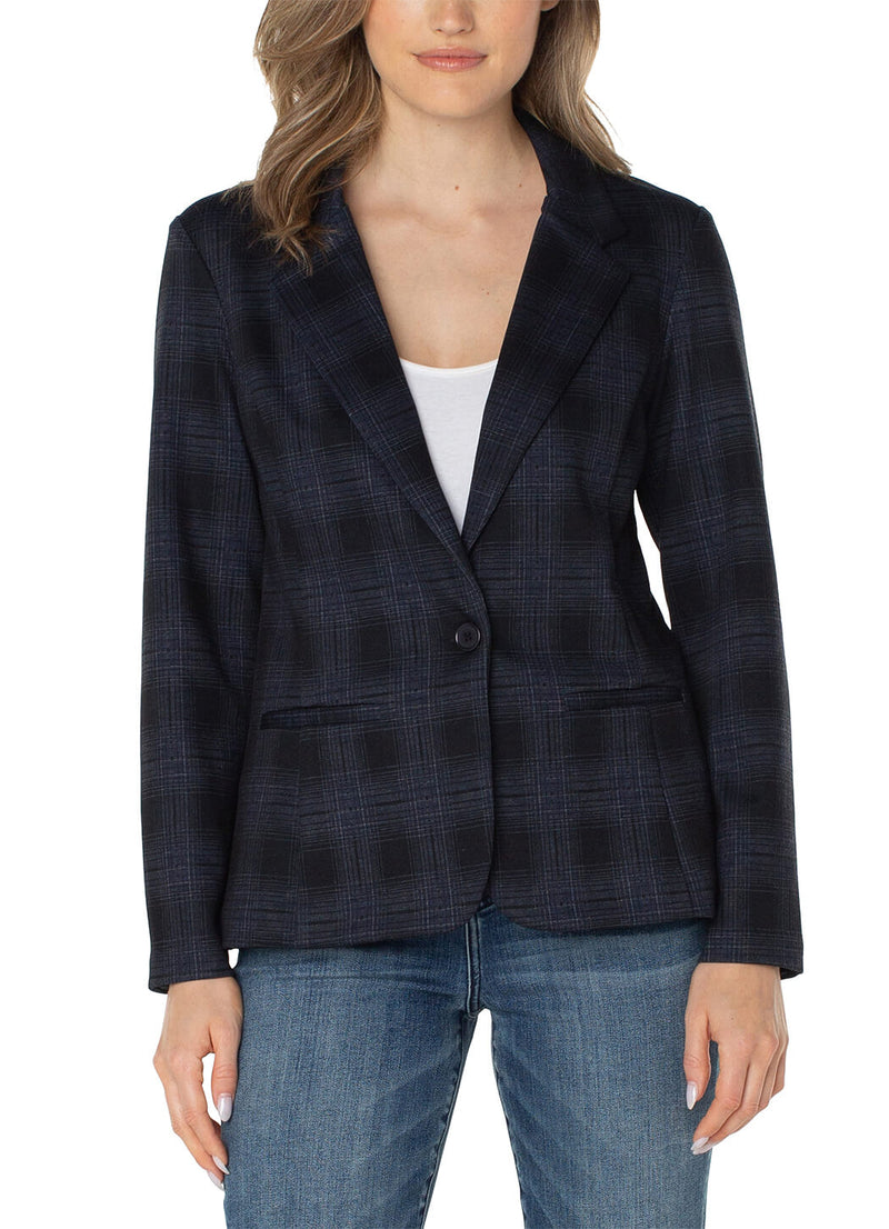 Liverpool Plaid Fitted Blazer – DetailsDirect