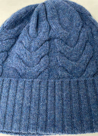 Alashan Cashmere Merino Chunk Cable Rib Cuff Hat