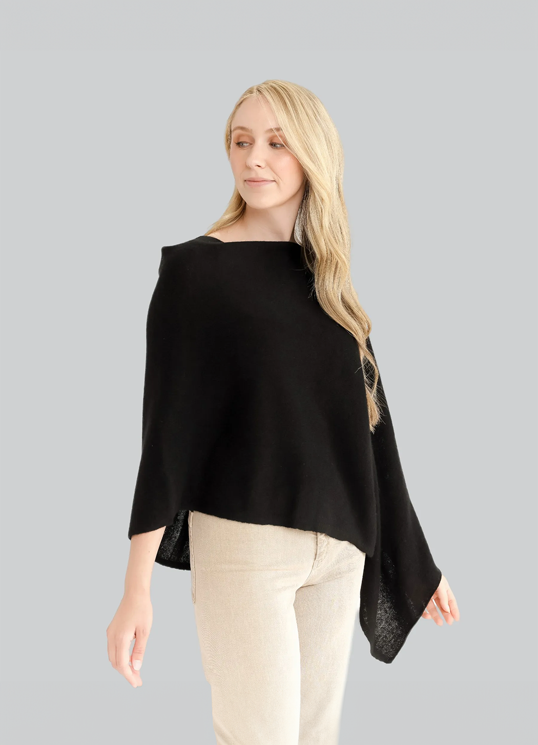 Alashan Cashmere Poncho