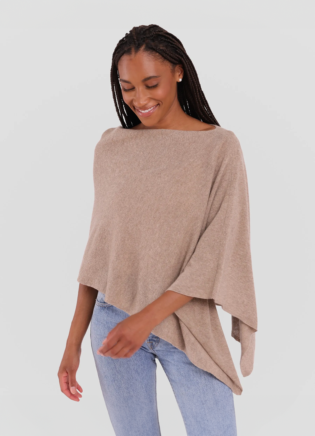 Alashan Cashmere Poncho