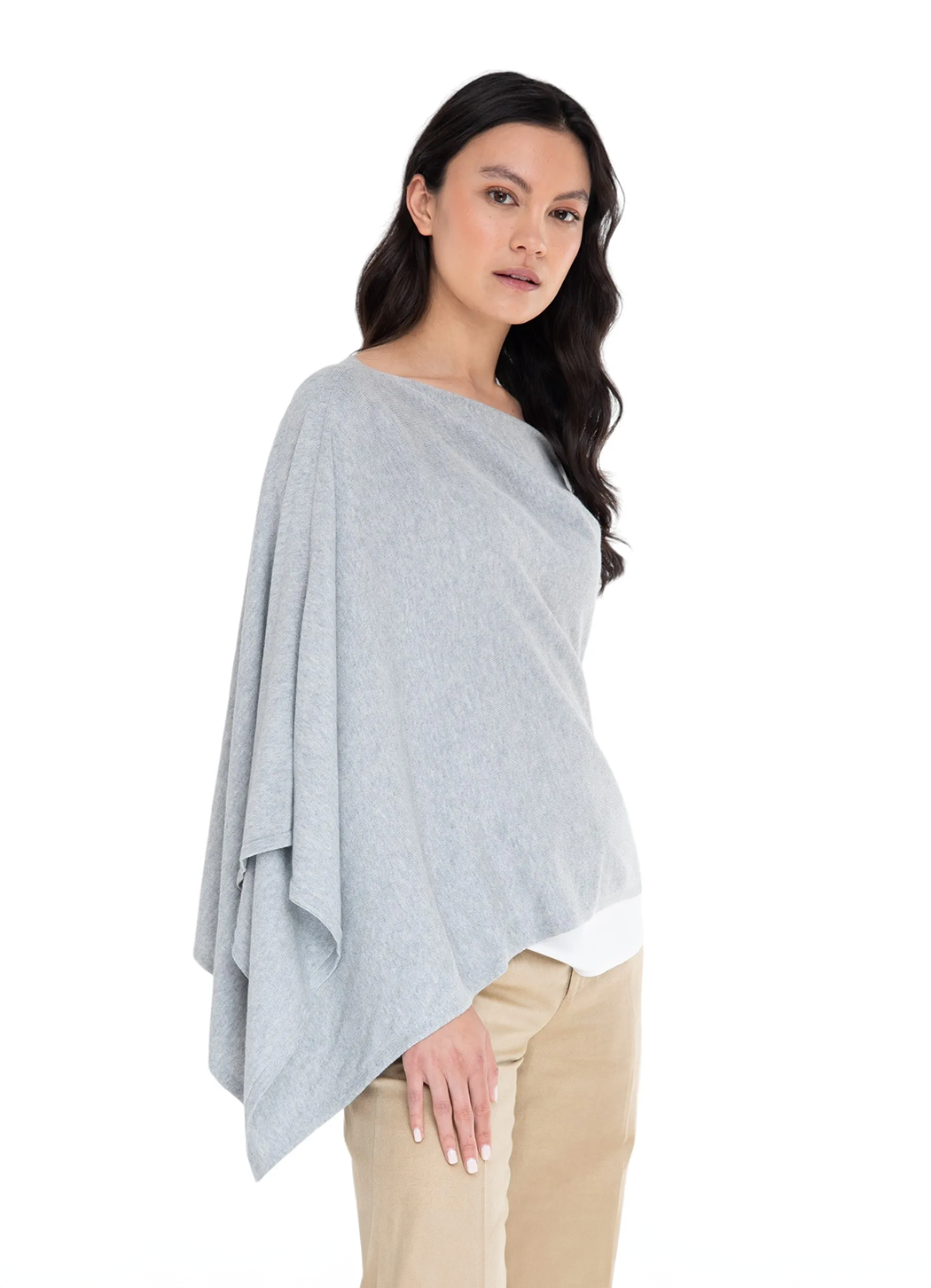 Alashan Cotton Cashmere Poncho