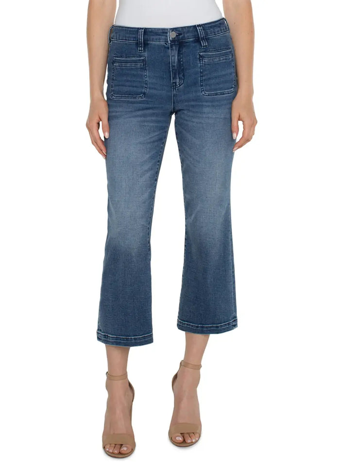 Liverpool Hannah Crop Flare Jean