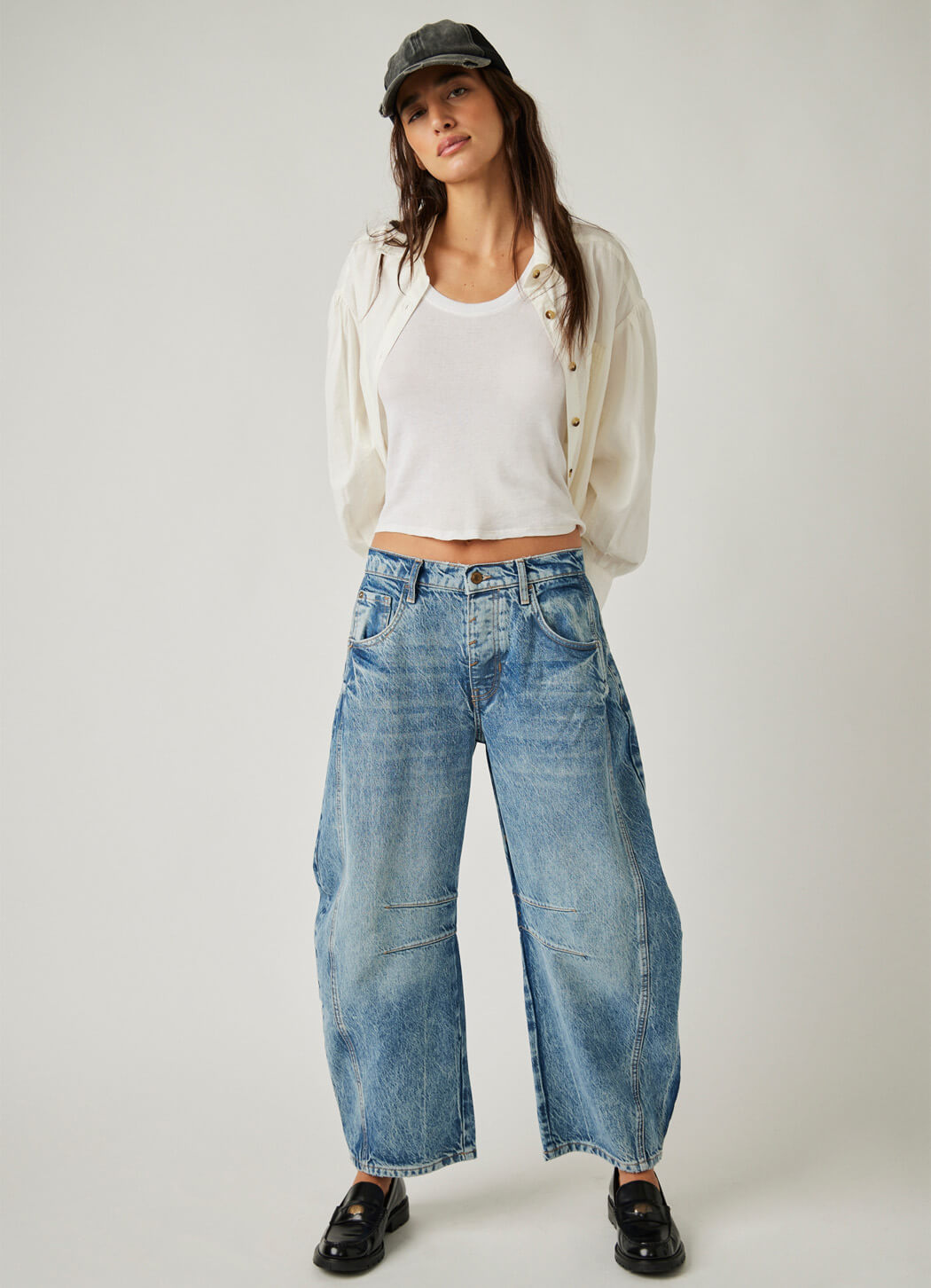 Free People Lucky You Mid Rise Jeans