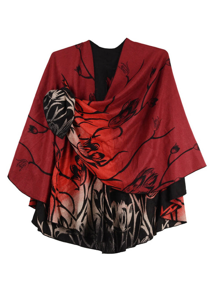 Rapti Fashion Reversible Cashmere Buckle Shawl