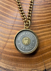 Belle Via Jewelry Minneapolis/St.Paul Streetcar Token Necklace