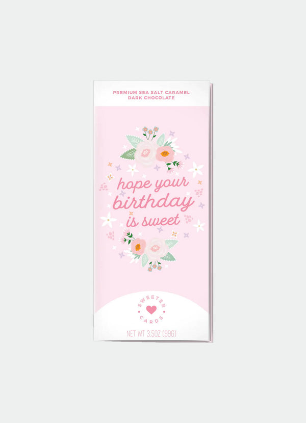 Sweeter Cards "Hope Your Birthday is Sweet" Chocolate Bar & Greeting Card